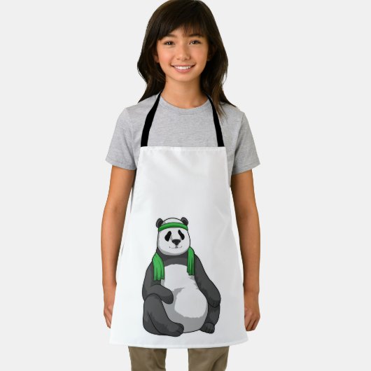 Panda at Fitness with Towel エプロン (インサイチュ)