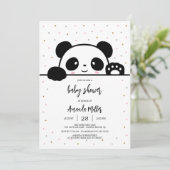 Panda Baby Shower Invitation 招待状 (スタンド正面)