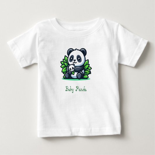 Panda Baby T shirt ベビーTシャツ (正面)