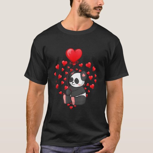 Panda Balloon He 'S Tシャツ (正面)