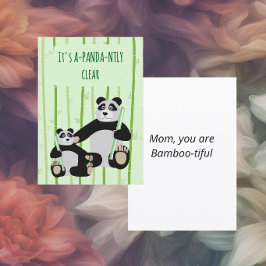 Panda Bamboo Mother’s Day シーズンカード