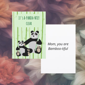 Panda Bamboo Mother’s Day シーズンカード