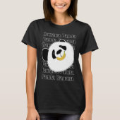 Panda Banana Happy Smile Tシャツ (正面)