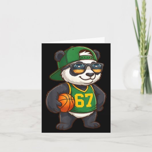 Panda Basketball 67 Gen Alpha Slang Srts Men Boys  カード (正面)