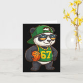 Panda Basketball 67 Gen Alpha Slang Srts Men Boys  カード (黄色い花)
