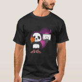 Panda Bear Basketball Player Animal Lover Hoops Dr Tシャツ (正面)