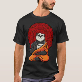 Panda Bear Buddha Meditation Tシャツ