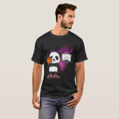 Panda Bear Bysketbyll Player Animal Lover Hoops Dr Tシャツ (正面フル)