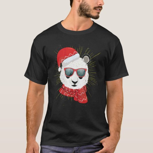 Panda Bear Christmas Tシャツ (正面)