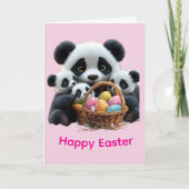 Panda Bear Easter カード (正面)
