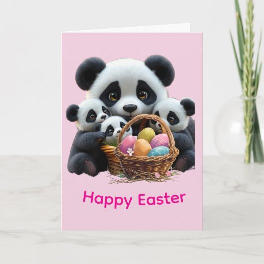 Panda Bear Easter カード (正面)