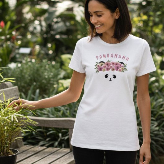 Panda Bear Face Personalized Womens T-Shirt Tシャツ