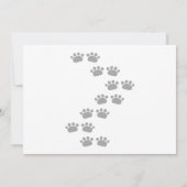 Panda Bear Green Bamboo Kids Birthday 招待状 (裏面)