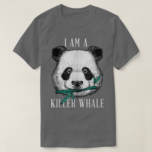 Panda Bear Orca Whale - Parody Killer Whale Funny Tシャツ (デザイン正面)