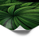 Panda bear sitting in a clearing of the jungle ポスター (コーナー)