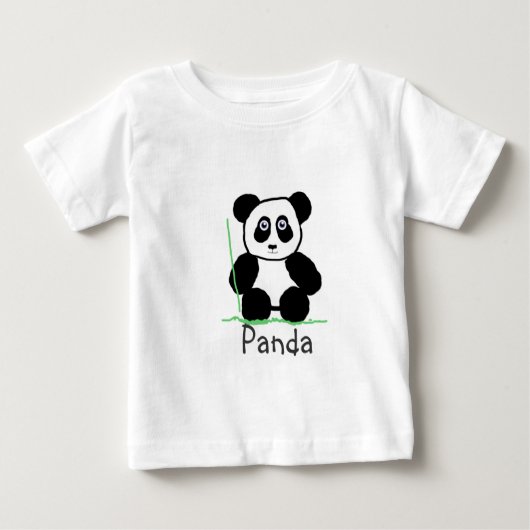 Panda bear t-shirt ベビーTシャツ (正面)