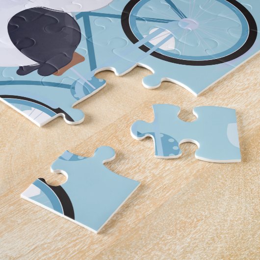 Panda Bear Valentine's Custom Kid Puzzle  ジグソーパズル (側面)