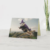 Panda Bear Witch Halloween Card シーズンカード (裏面)