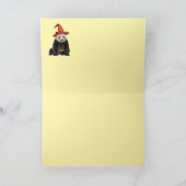 Panda Bear Witch Halloween Card シーズンカード (内部)
