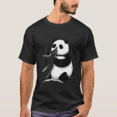 Panda Blowing His Nose On Mom'S Table Tシャツ (正面)