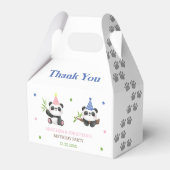 Panda Boy and Girl Joint Birthday フェイバーボックス (裏面サイド)