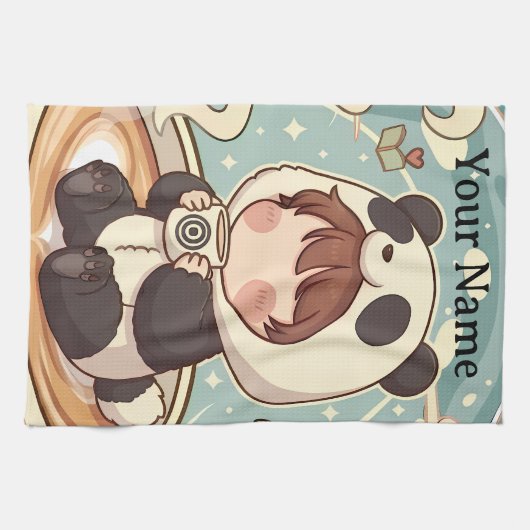  Panda Brew Absorbent Kitchen Dish Towel キッチンタオル (横)