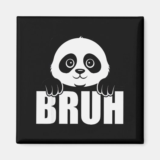 Panda Bruh Funny Zoo Animal Lover For Men Women Ki マグネット (正面)