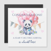 Panda bunting and balloons Baby Shower (正面/裏面)