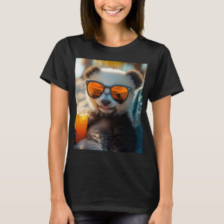 Panda chillt in der Sonne Tシャツ