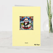 Panda Christmas Stocking カード (裏面)