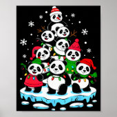 Panda Christmas Tree Panda Lover Xmas Squad Men Wo ポスター (正面)