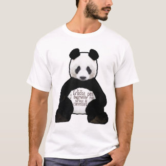 panda citation grossit pas augmente caresse surfac tシャツ