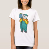 Panda Cleaner Mop Cleaning Tシャツ (正面)