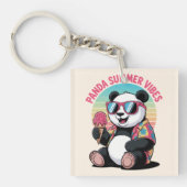  Panda Cool Été Glace Enfant キーホルダー (正面)