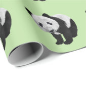 Panda Cub Green ラッピングペーパー (ロールコーナー)