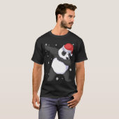 panda dabbing christmas tシャツ (正面フル)