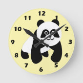 Panda Design ラウンド壁時計 (正面)