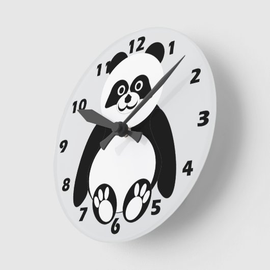 Panda Design ラウンド壁時計 (傾斜)
