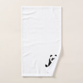 Panda Design Monogrammed バスタオルセット (ハンドタオル)