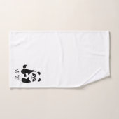 Panda Design Monogrammed バスタオルセット (ハンドタオル)