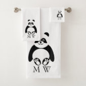 Panda Design Monogrammed バスタオルセット (インサイチュ)