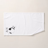 Panda Design Monogrammed バスタオルセット (ハンドタオル)
