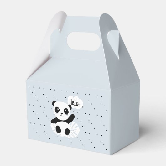 Panda dice Hola フェイバーボックス (正面サイド)
