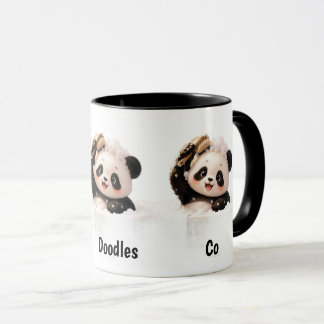 Panda Doodles Co ストア コーヒーマグ マグカップ