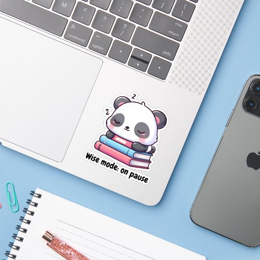 Panda durmiendo シール (ノートパソコンとiPhone)