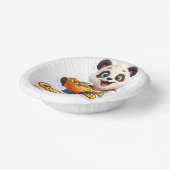 Panda eat up fun birthday party plates ペーパーボウル (傾斜あり)