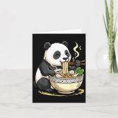 Panda Eating Funny Ramen Noodles  カード (正面)