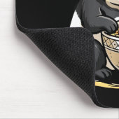 Panda Eating Funny Ramen Noodles  マウスパッド (コーナー)