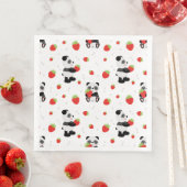 Panda fofo com morango (インサイチュ)
