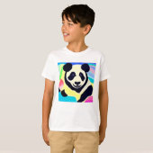 Panda fond multicolore tシャツ (正面フル)